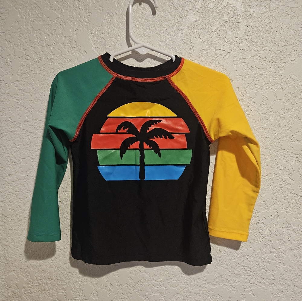 Appaman Ziggy Marley Collaboration Shirt with Tropical Design Size 2T